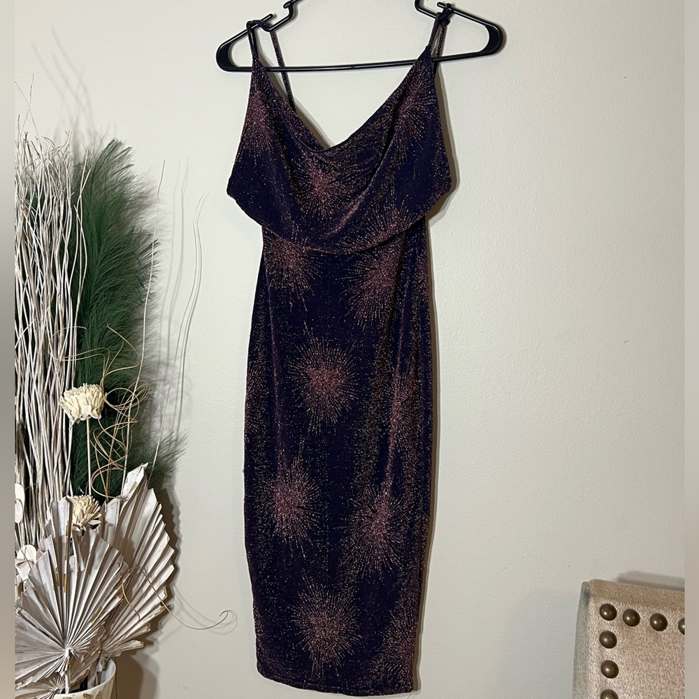 Sparkled Firework Evening Dress